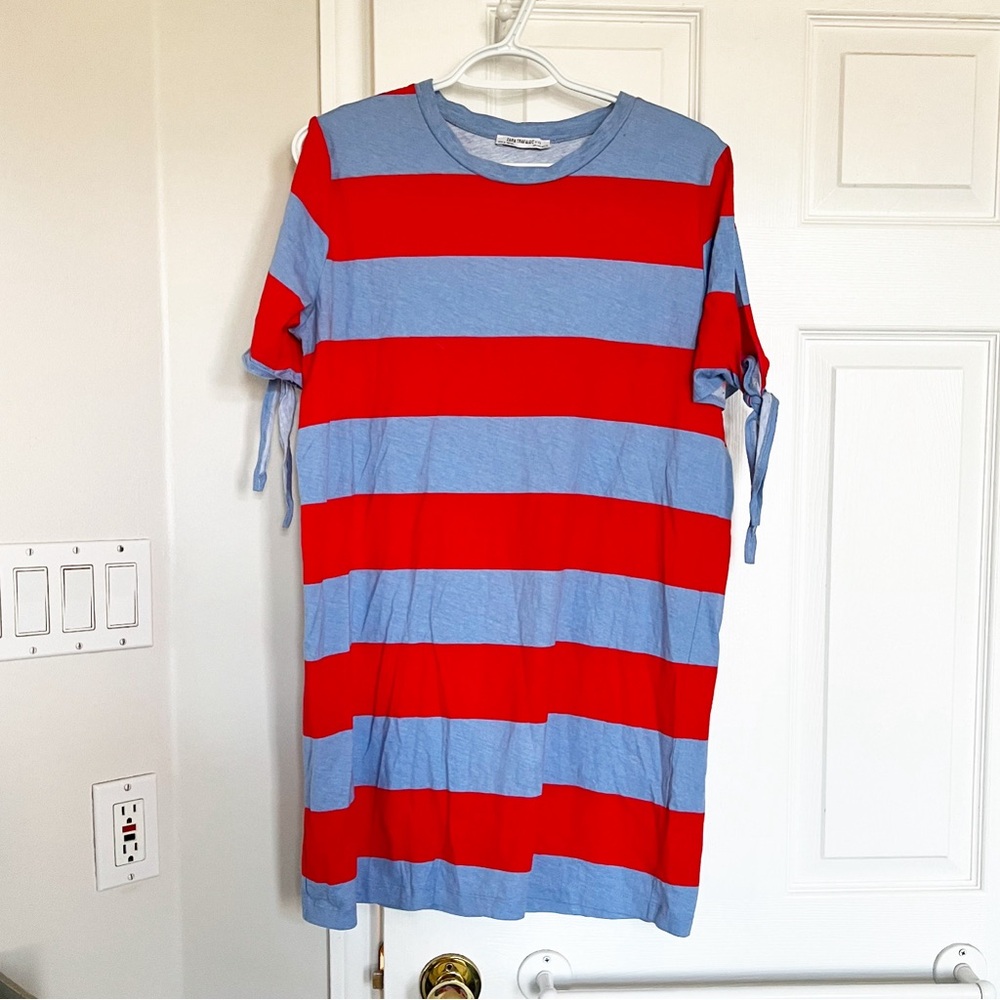 Zara Striped T-Shirt Dress